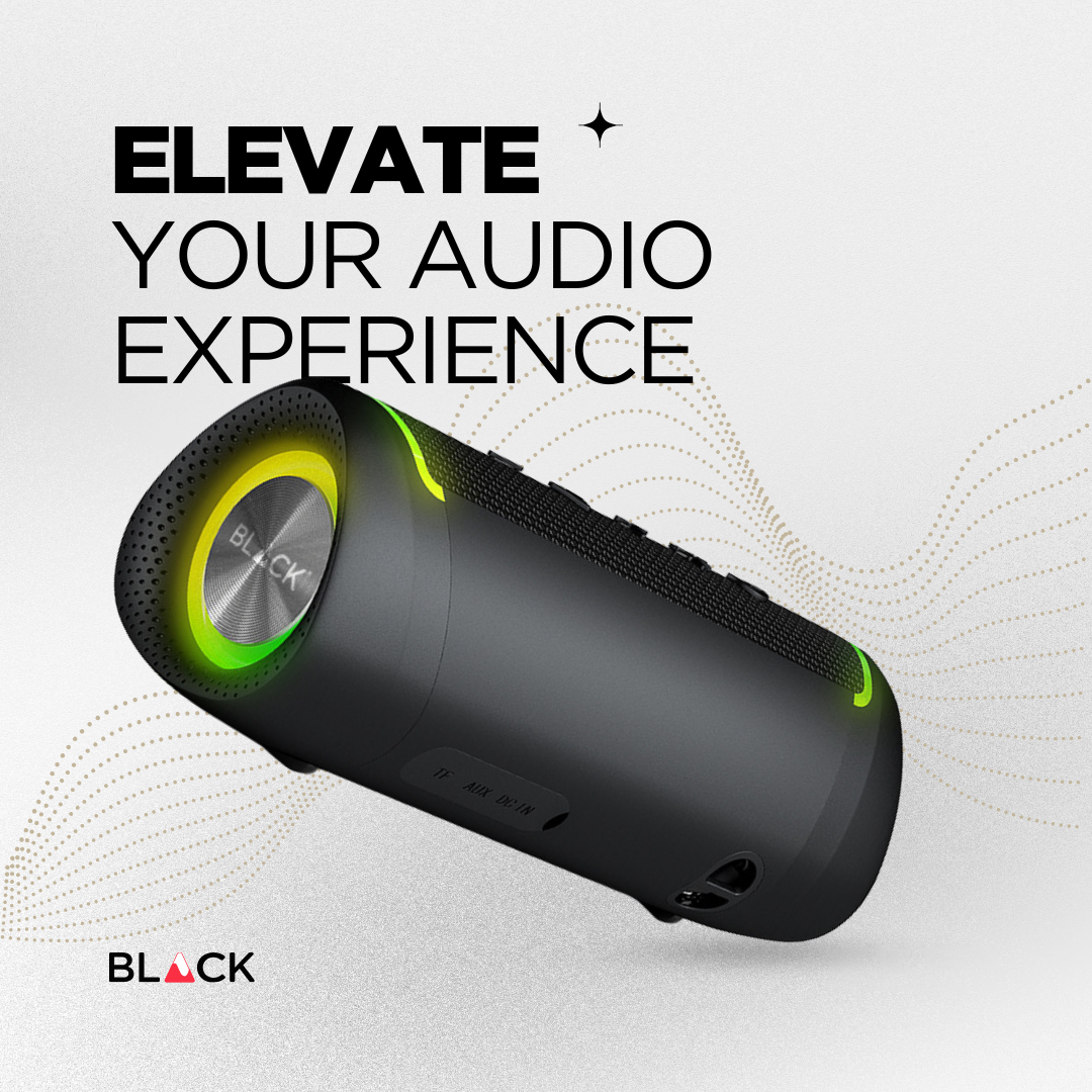 BLACK BassBox 2 Wireless Bluetooth Speaker, 12W, Upto 9H Playtime, 1 Yr Warranty BLACK BassBox 2 Wireless Bluetooth Speaker, 12W, Upto 9H Playtime, 1 Yr Warranty